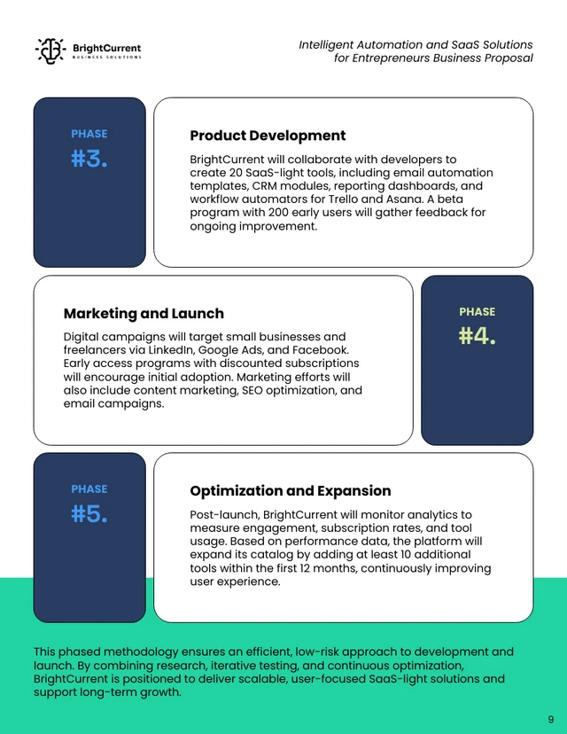 Intelligent Automation and SaaS Solutions Business Proposal - Pagina 9