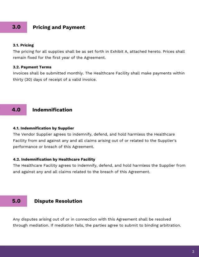 Supplier Contract Template - Seite 3