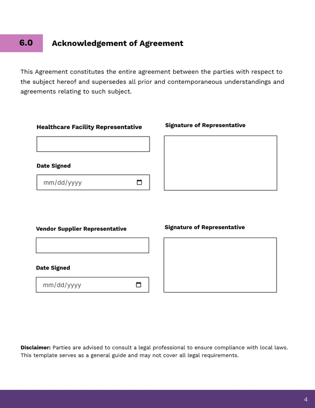 Supplier Contract Template - Seite 4