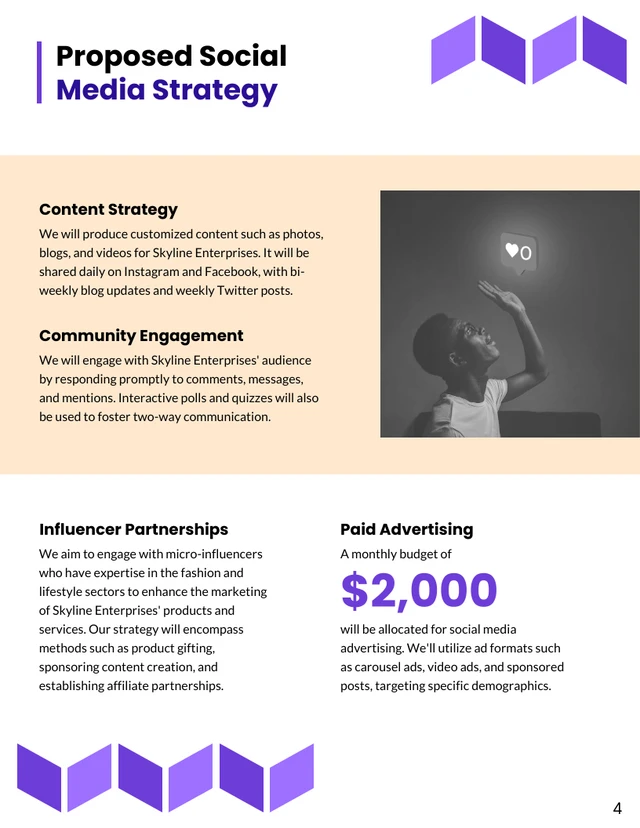 Social Media Strategy Proposal - Page 4