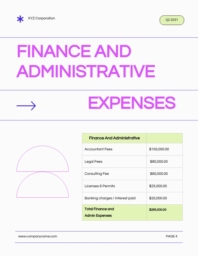 White Pink And Green Expenses Report - Page 4