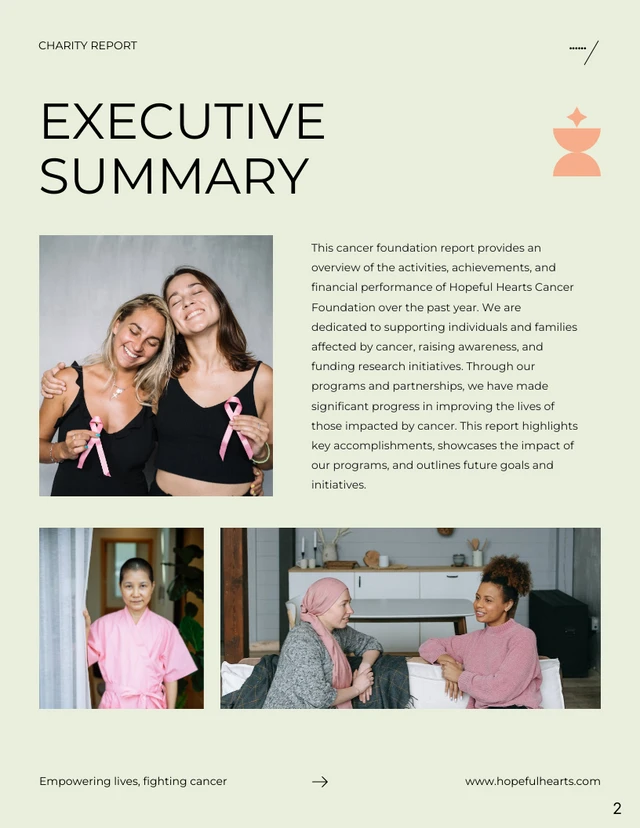 Black Orange and Tosca Annual Charity Report - page 2
