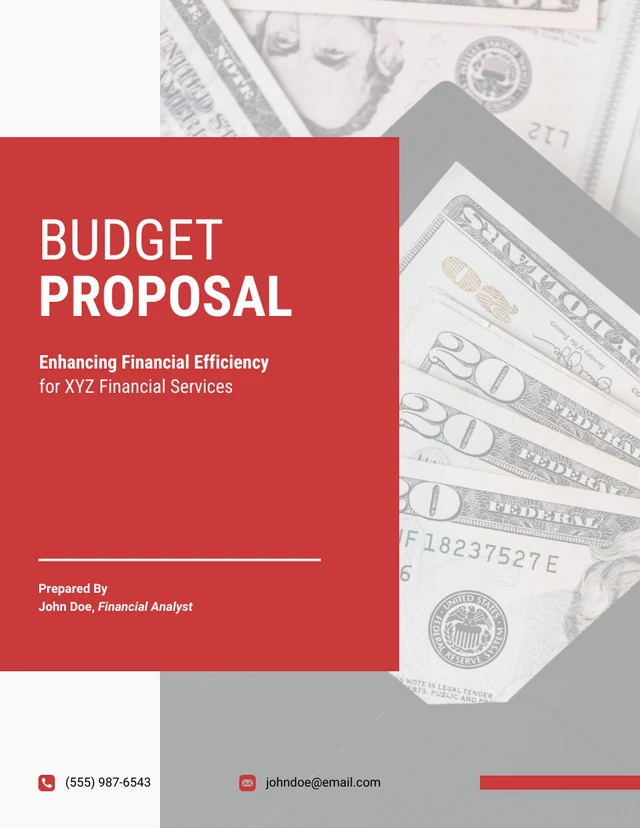 Budget Proposal - Page 1