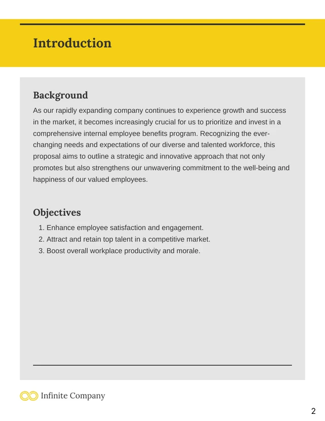 Internal Employee Benefits Proposal - Page 2
