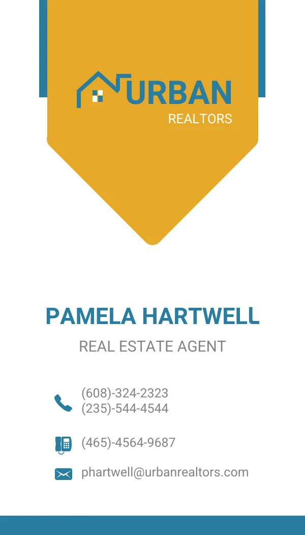 Triangle Real Estate Business Card - Page 1