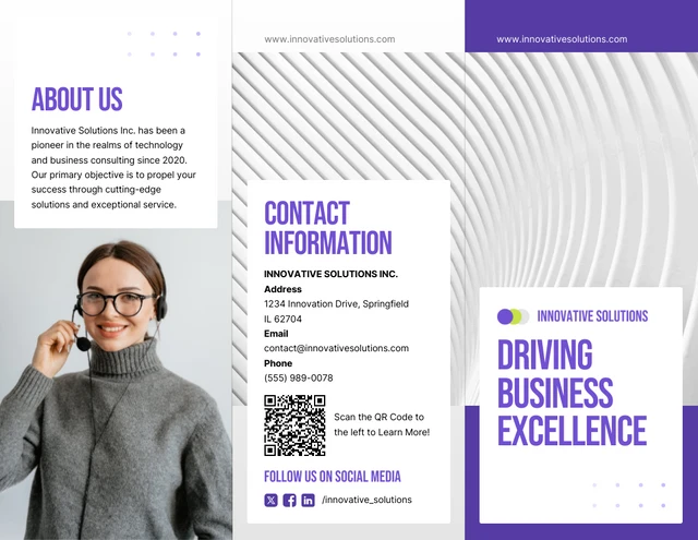 6 Page Brochure Template - Page 1