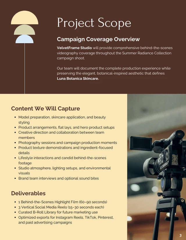 Videography Proposal Template - Página 3