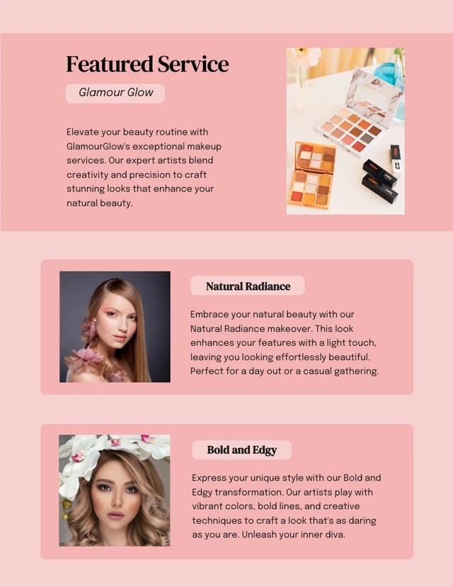 Pink Make Up Service Catalog - Page 2