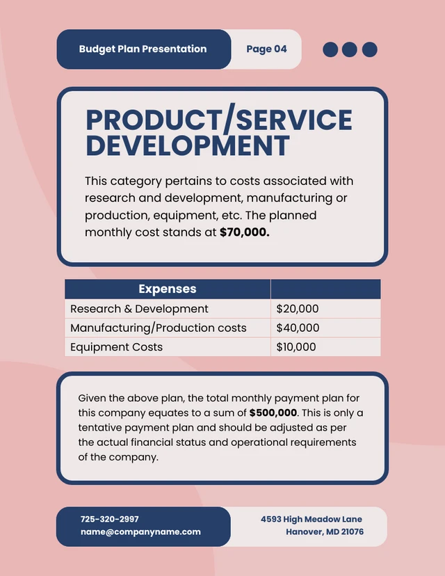 Pink And Blue Budget Plan - Page 5