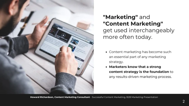 Successful Content Marketing Presentation - Page 2