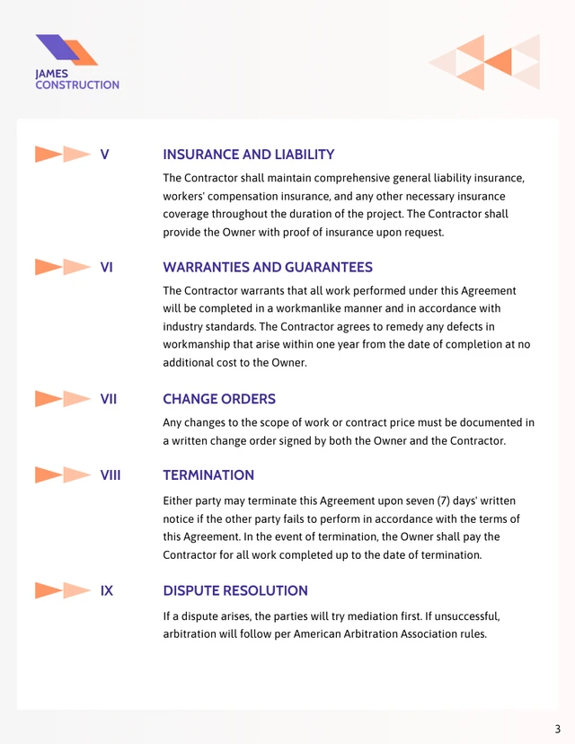 Demolition Contract Template - Seite 3