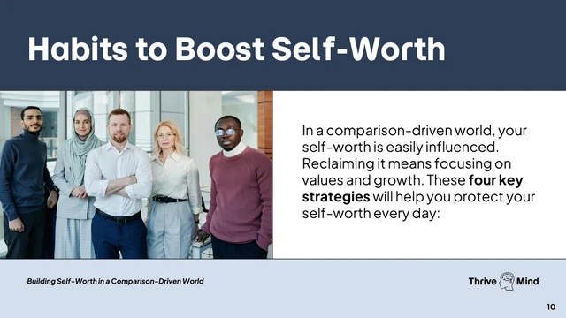 Building Self-Worth Keynote Presentation - page 10