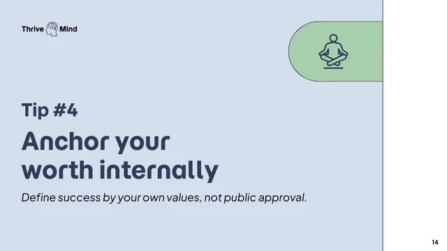 Building Self-Worth Keynote Presentation - page 14