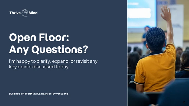 Building Self-Worth Keynote Presentation - page 16