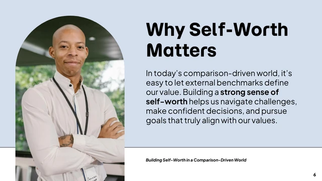 Building Self-Worth Keynote Presentation - page 6
