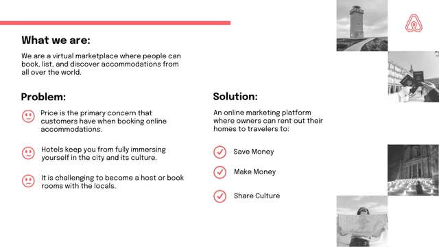 Clean Modern Airbnb Pitch Deck Template - Page 2
