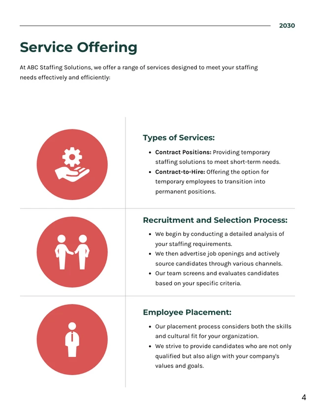 Staffing Agency Proposal Template - Page 4