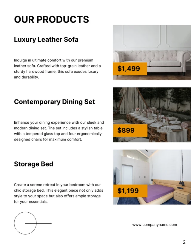 White Minimalist Furniture Catalog - Page 2