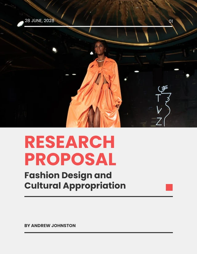 Simple Grey and Red Research Proposal - Pagina 1