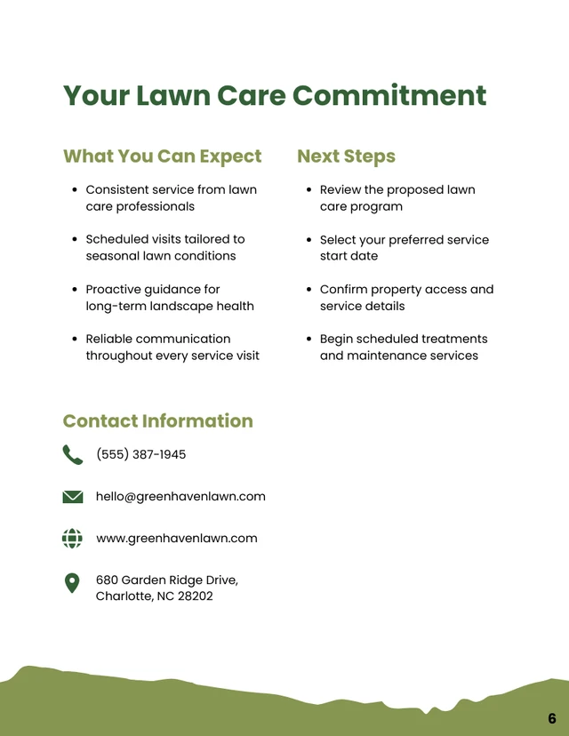 Lawn Care Proposal Template - صفحة 6