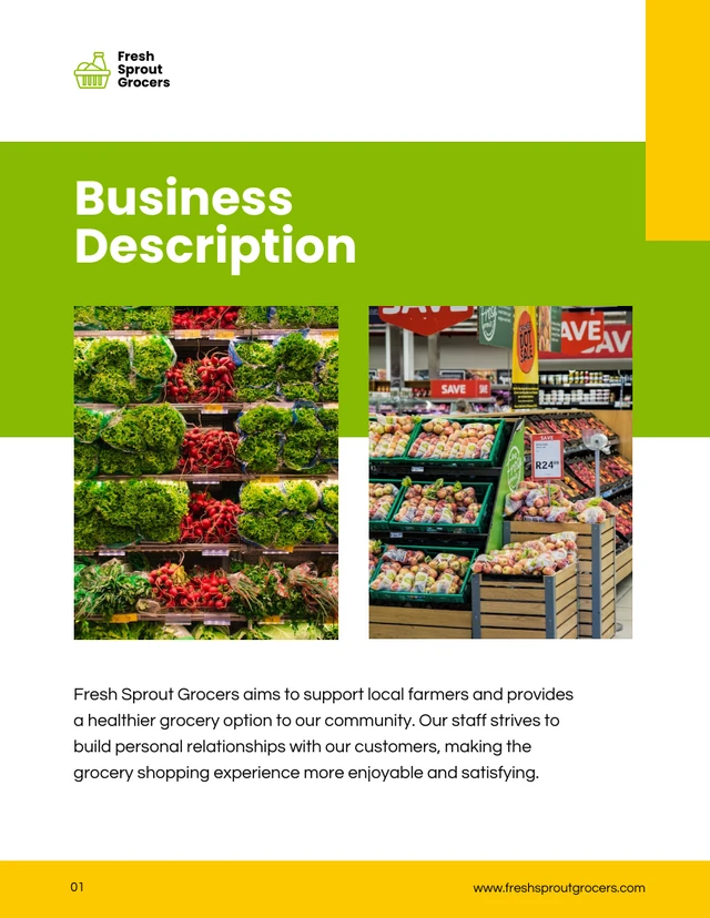 White And Yellow Small Business Plan - Seite 2
