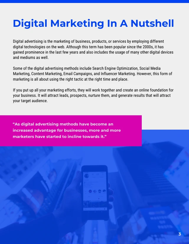 Blue Digital Content Marketing White Paper - Página 4