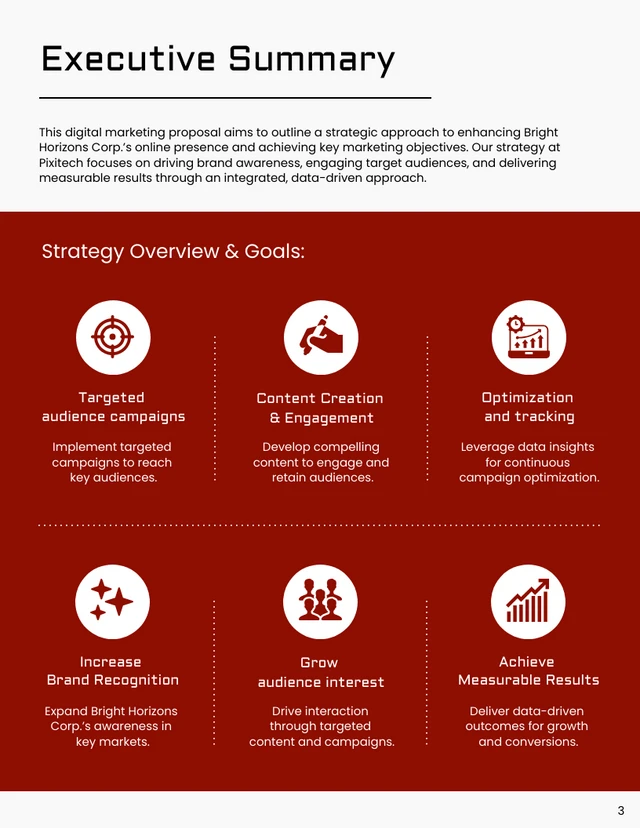 Digital Marketing Proposal Template - Seite 3