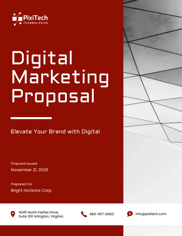 Digital Marketing Proposal Template - Seite 1