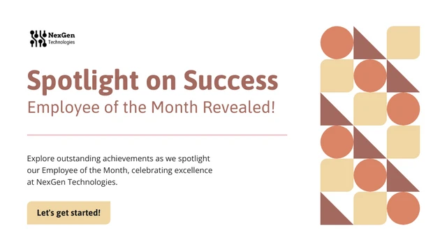 Spotlight on Success: Employee of the Month Company Presentation - Pagina 1