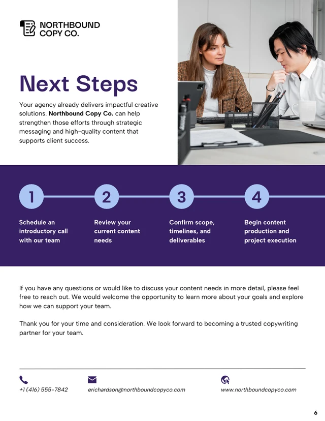 Copywriting Proposal Template - صفحة 6