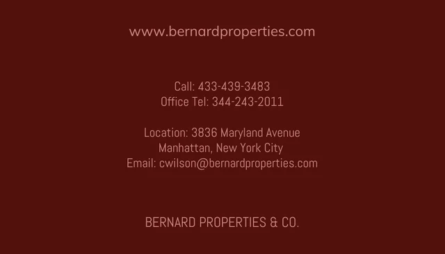 Maroon Photo Real Estate Business Card - Page 2