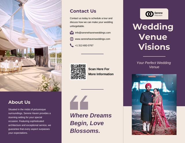 Wedding Venue Brochure Template - Página 1