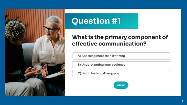 Effective Communication Workshop Quiz Presentation - صفحة 2