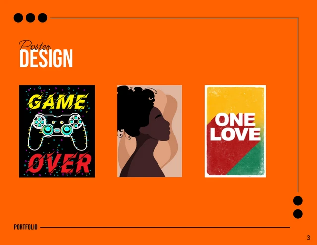 Black and Orange Graphic Designer Portfolio Presentation - Page 3