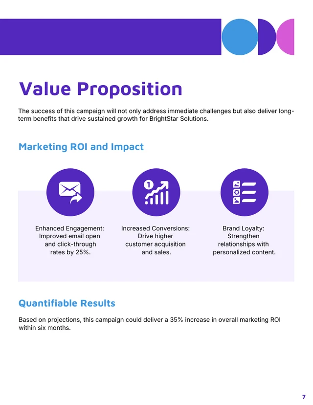 Email Marketing Campaign Proposal - Page 7