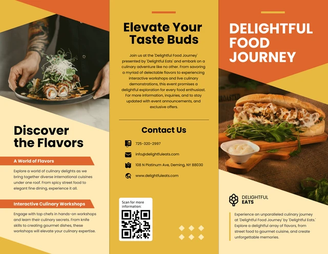 Food Event Trifold Brochure - Page 1