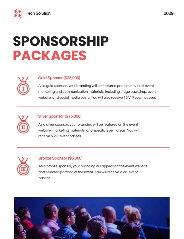 White And Red Sponsorship Proposal - Page 5