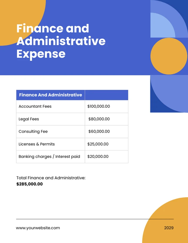Simple Blue Shape Expense Report - Page 4