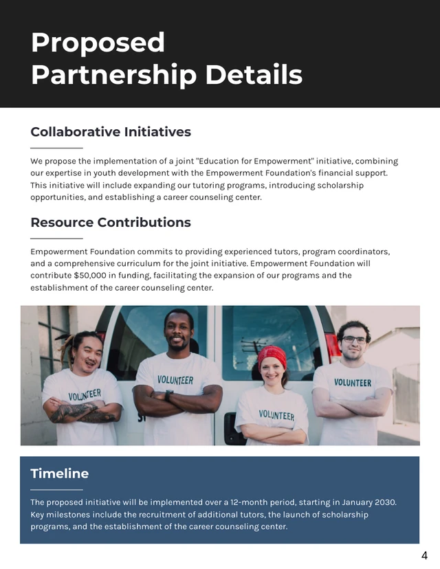 Nonprofit Partnership Proposal - Page 4