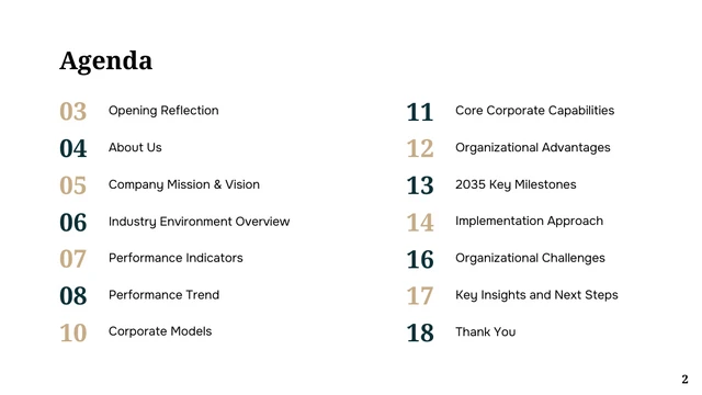 Professional Company Presentation Template - page 2