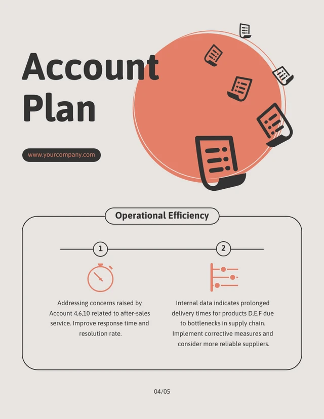 Cream And Orange Cute Simple Account Plan - Pagina 4