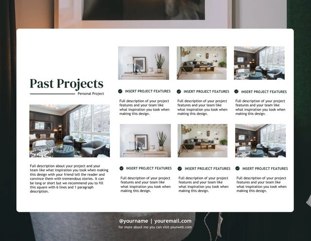Creative Interior Design Portfolio PowerPoint Template