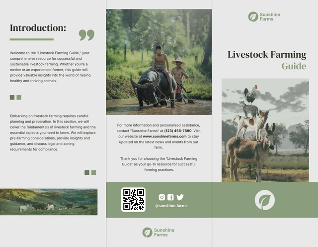 Livestock Farming Guide Brochure - Page 1