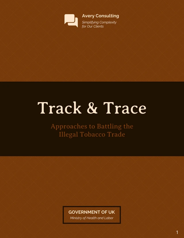 Tobacco Trade Government Policy White Paper - Página 1