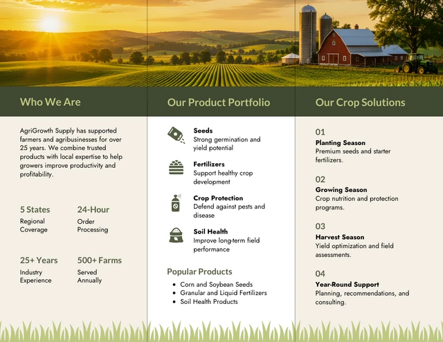 Agriculture Product Brochure - Page 2