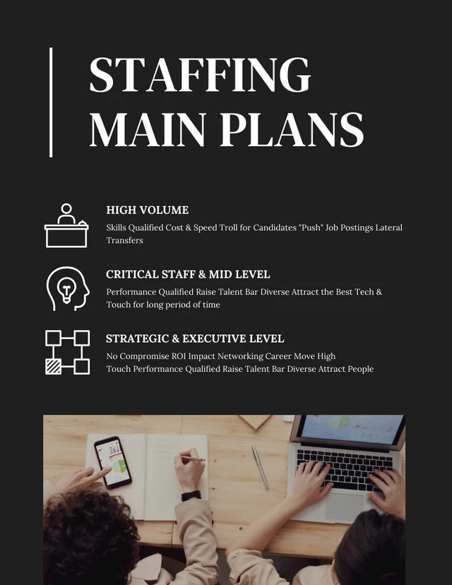 Black And White Simple Elegant Corporate Company Staffing Plans - Page 4