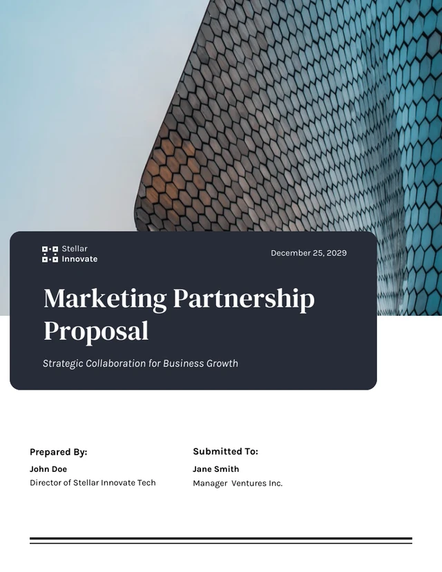 Marketing Partnership Proposal - Page 1