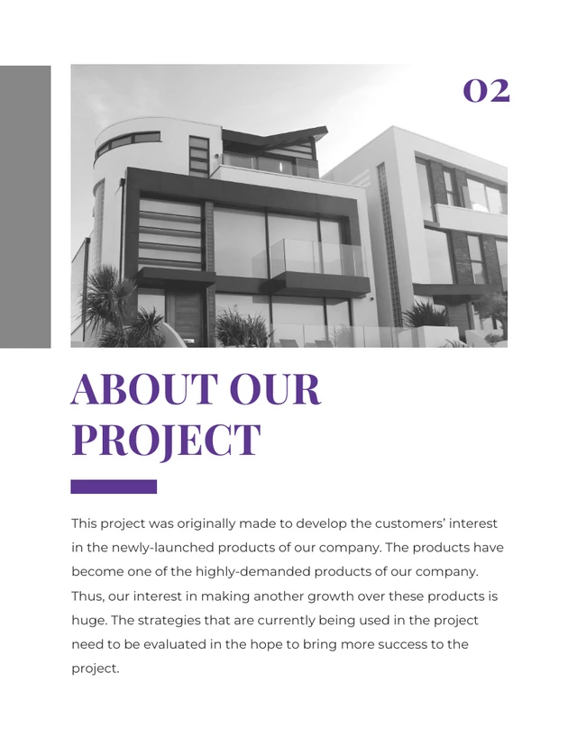 White Purple And Grey Modern Bold Project Plans - Page 2