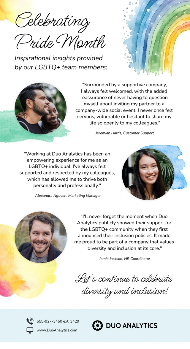 Plantilla de boletín de correo electrónico inclusiva para el Mes del Orgullo LGBTQ+.