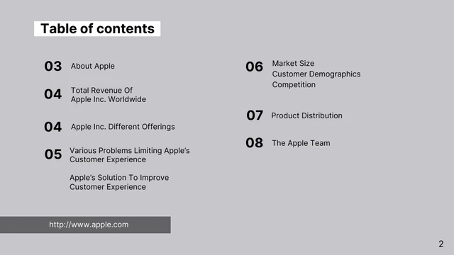 Modern Grey Apple Pitch Deck Template - Page 2